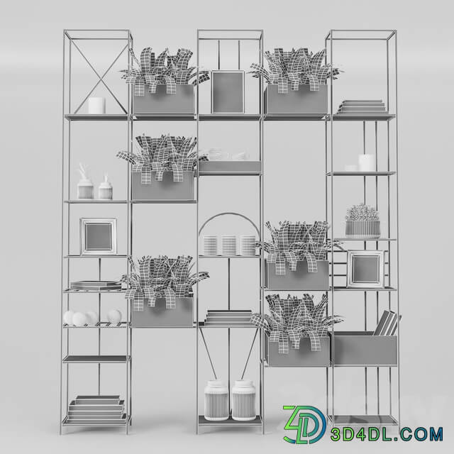 Kitchen shelf 3D Models