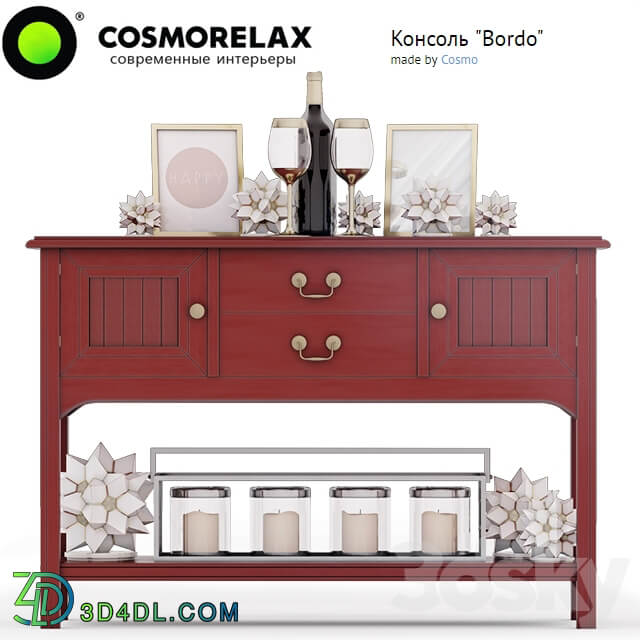 Cosmorelax Console quot Bordo quot Candlestick 4520 L Painting Bloomingville Happy 3D Models