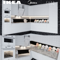 Kitchen Ikea Herrestad amp Midea amp Zara home 