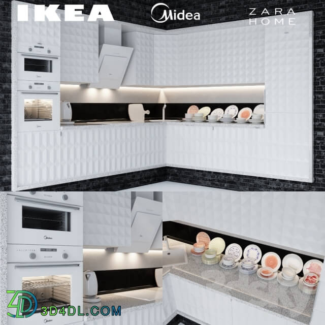 Kitchen Ikea Herrestad amp Midea amp Zara home