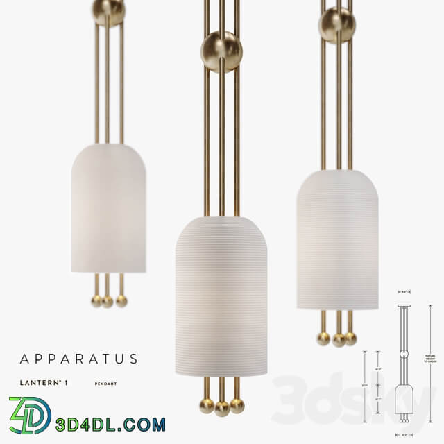 Apparatus Lantern 1 Pendant Pendant light 3D Models