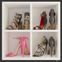 Women 39 s shoes Footwear 3D Models 