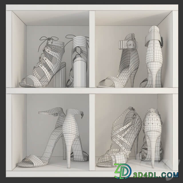 Women 39 s shoes Footwear 3D Models