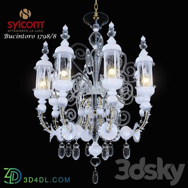 Chandelier Sylcom Bucintoro 1798 8 Pendant light 3D Models