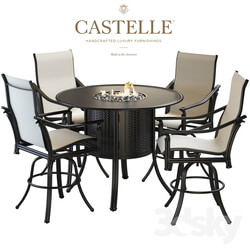 Table Chair Bar table and chairs from the collection Coco Isle by Castelle 