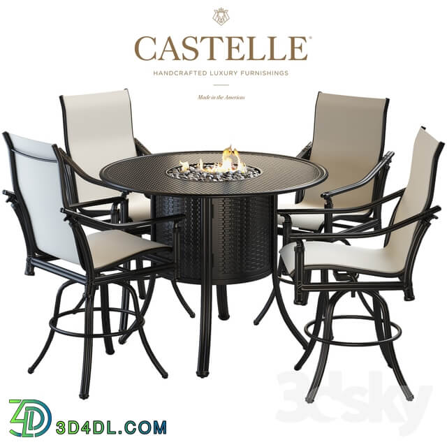 Table Chair Bar table and chairs from the collection Coco Isle by Castelle