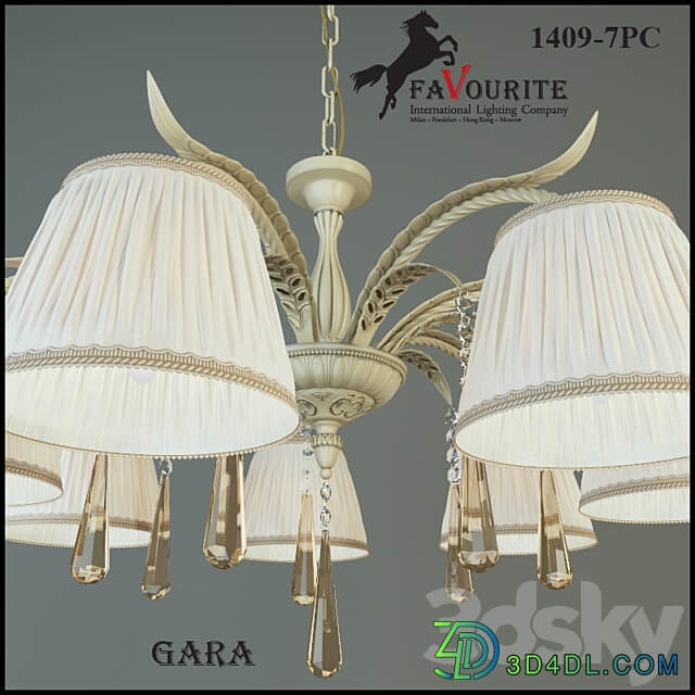 Favourite 1409 7PC Pendant light 3D Models