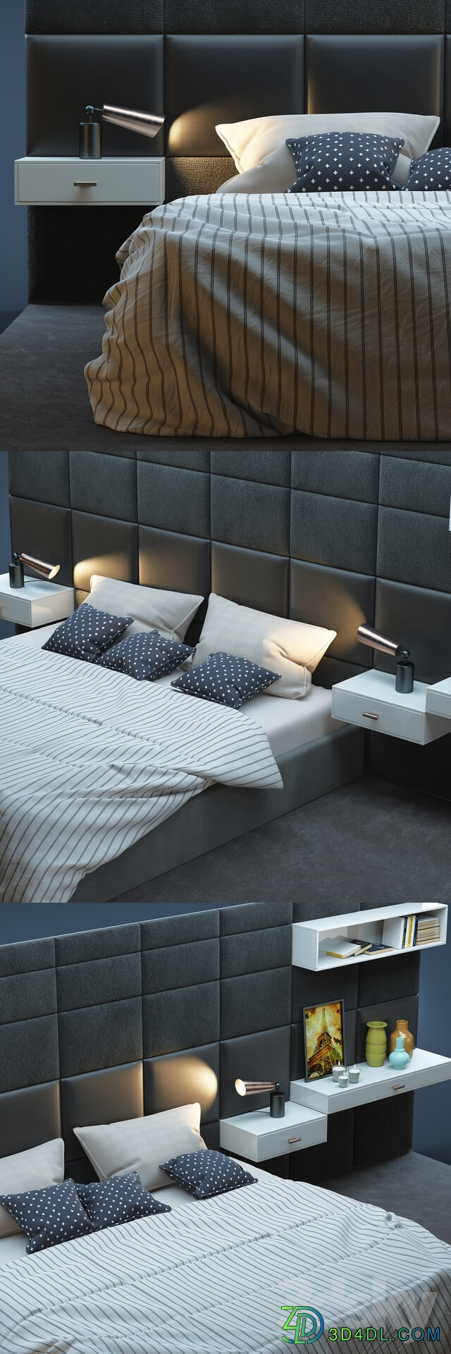 Bed COURCHEVEL BED 2 by Roche Bobois