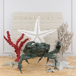 Bronze Crab Sculpture and decor 