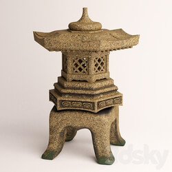 Japanese garden lantern quot Yukimi toro quot Other 3D Models 