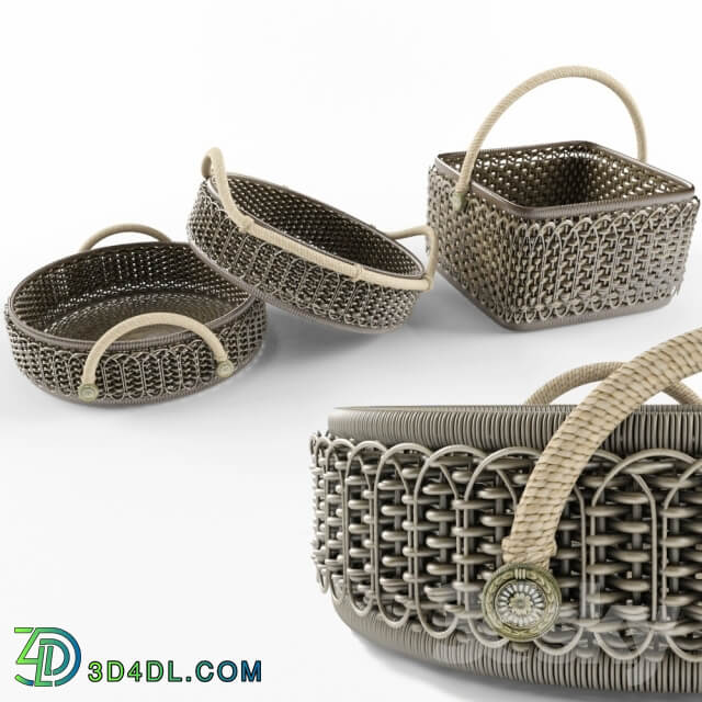 Baskets Juliska Large Wicker Basket