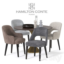 Table Chair Hamilton Conte Dining Set 
