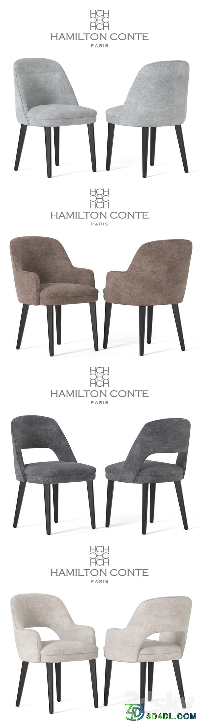 Table Chair Hamilton Conte Dining Set