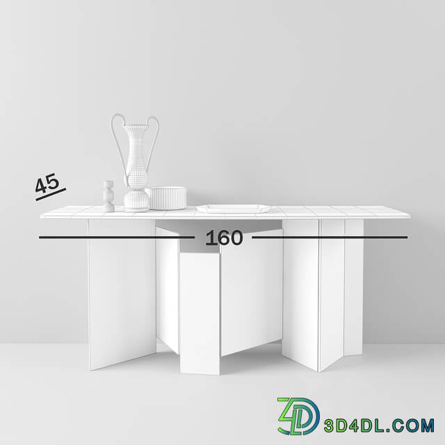 Tonellidesign METROPOLIS Console table 3D Models