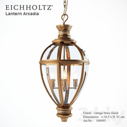 Eichholtz Lantern Arcadia Pendant light 3D Models 