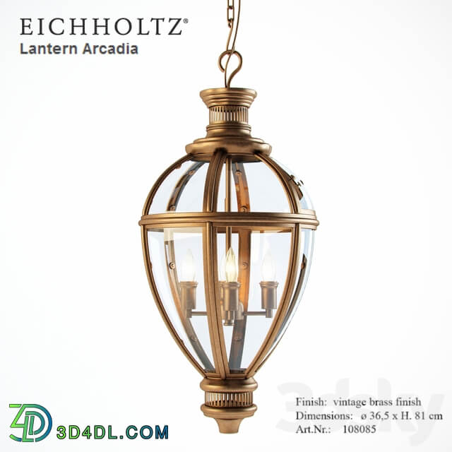 Eichholtz Lantern Arcadia Pendant light 3D Models