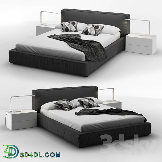 Bed Rossetto Twist Platform Bed