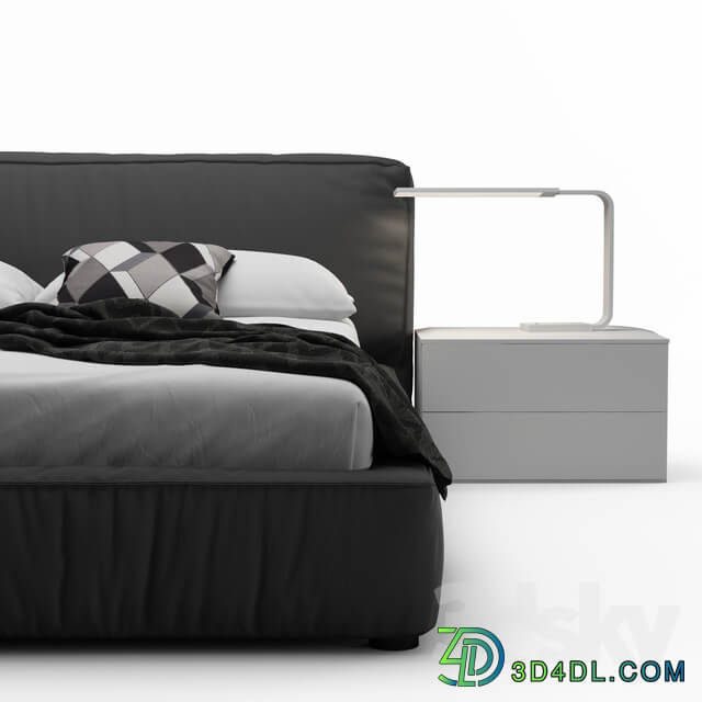 Bed Rossetto Twist Platform Bed