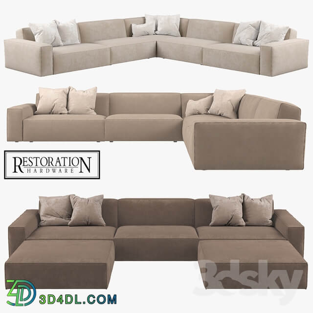 Restoration Hardware Como Modular Fabric Sofas