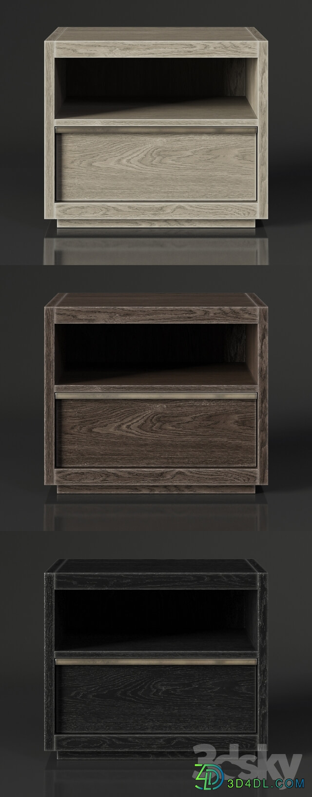 Sideboard Chest of drawer BEZIER 26in OPEN NIGHTSTAND