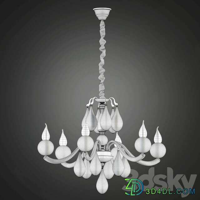 Chandelier Arte Lamp Sigma A3229LM 6WH Pendant light 3D Models