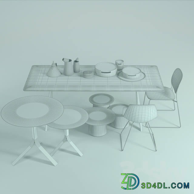 Table Chair Collection of furniture decor 