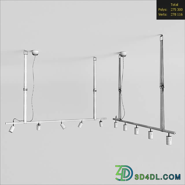 lamp LONG JOHN Pendant light 3D Models