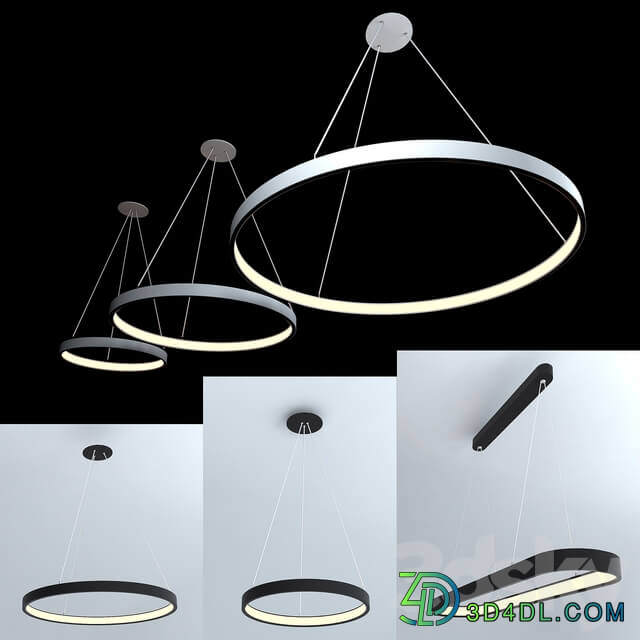 Fixtures. Collection number 16 Pendant light 3D Models