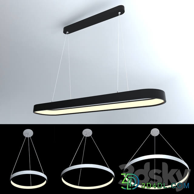 Fixtures. Collection number 16 Pendant light 3D Models