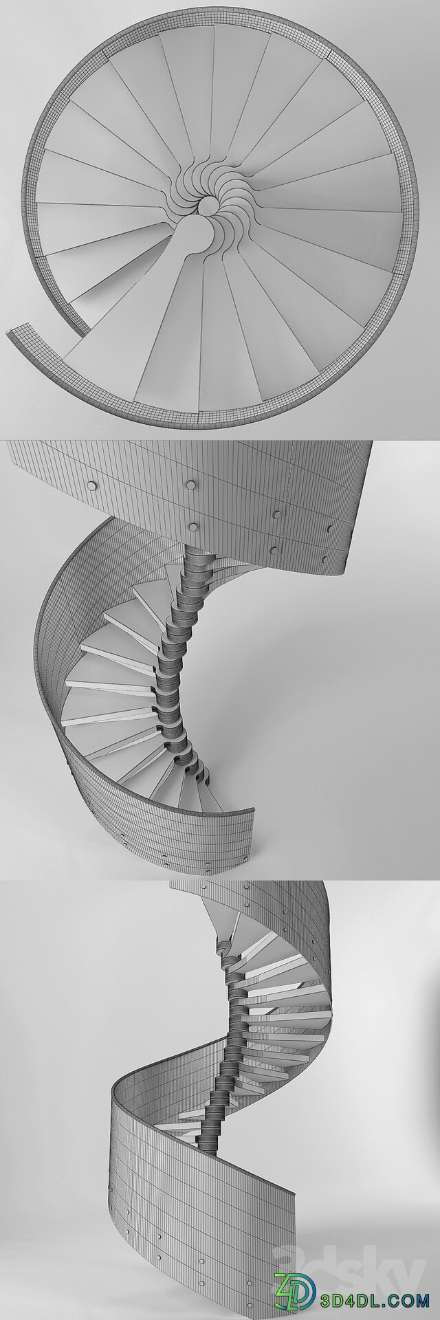 Stairs winding