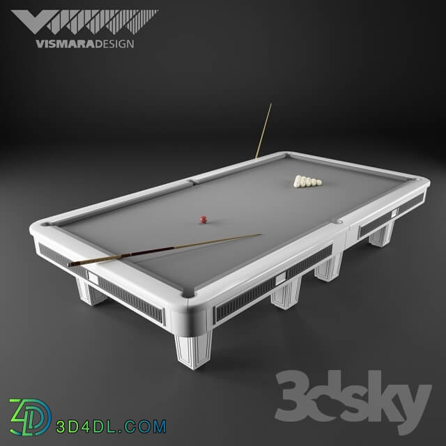 Pool table Vismara Design RUSSIAN POOL ART DECO