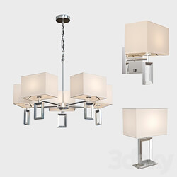 Chandeliers square Pendant light 3D Models 