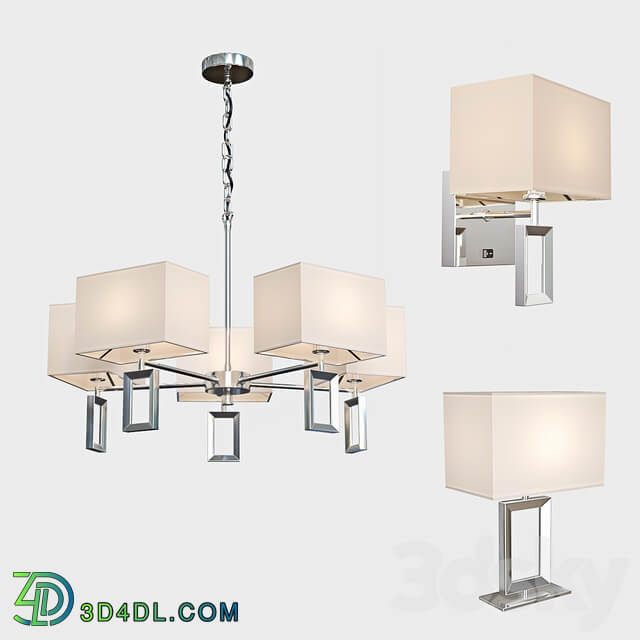 Chandeliers square Pendant light 3D Models