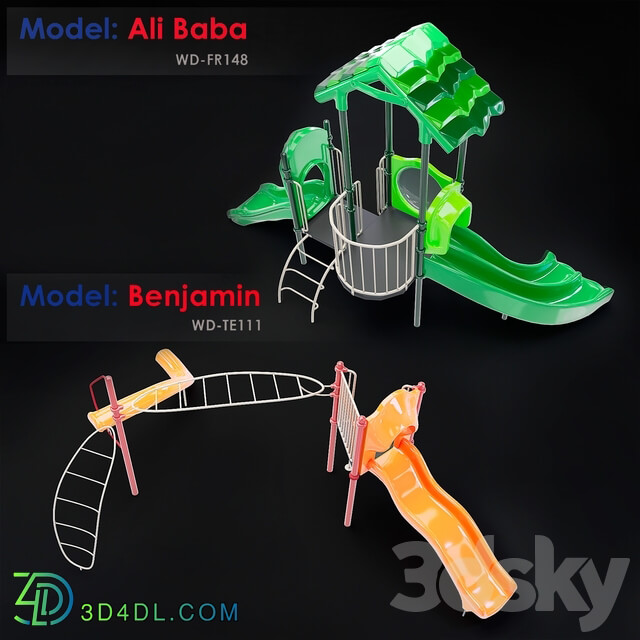 AliBaba WD FR148 Benjamin WD TE111 3D Models