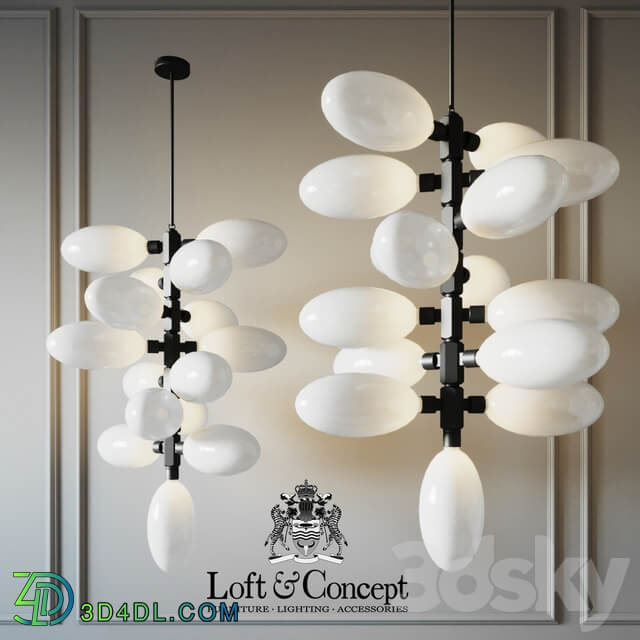 Chandelier kingdom column 15 designed Pendant light 3D Models