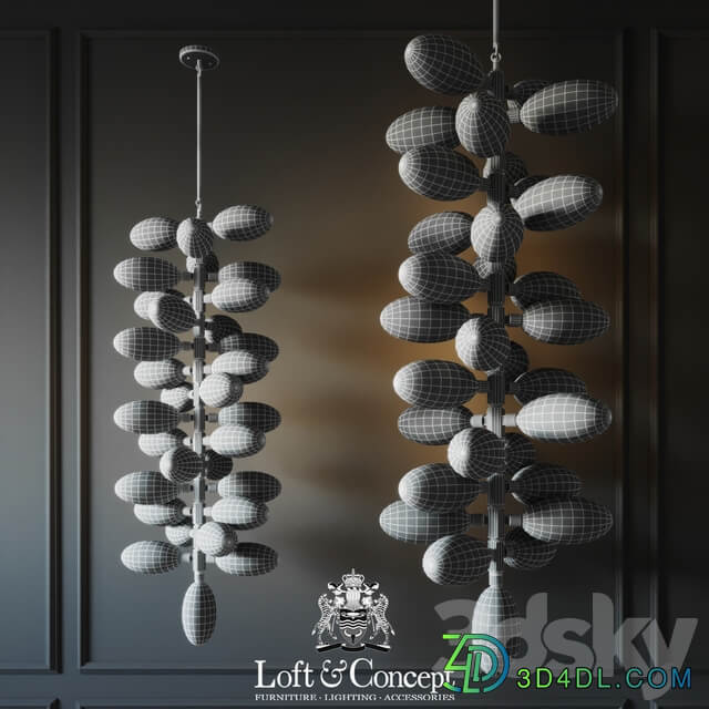 Chandelier kingdom column 31 designed Pendant light 3D Models