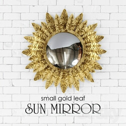 Small gold leaf SUN MIRROR 