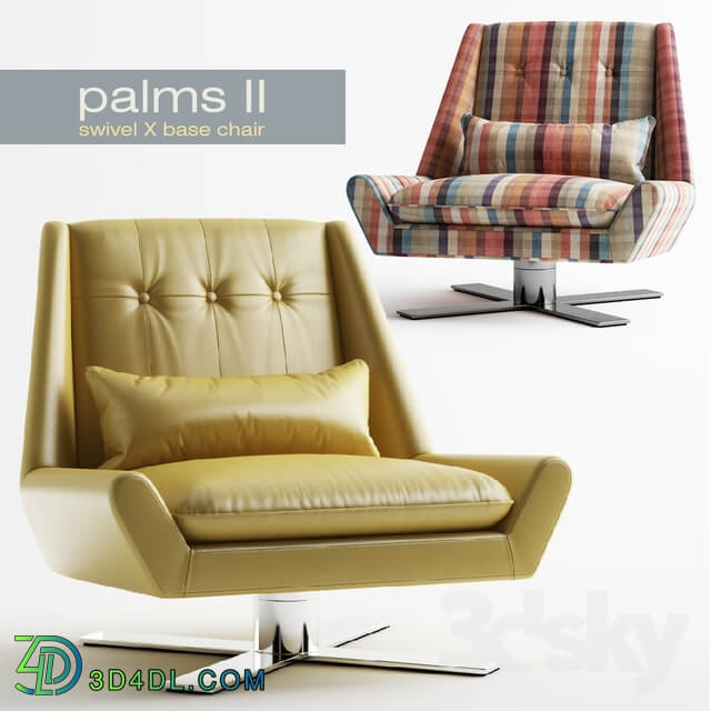 Palms II Swivel X Base Chair