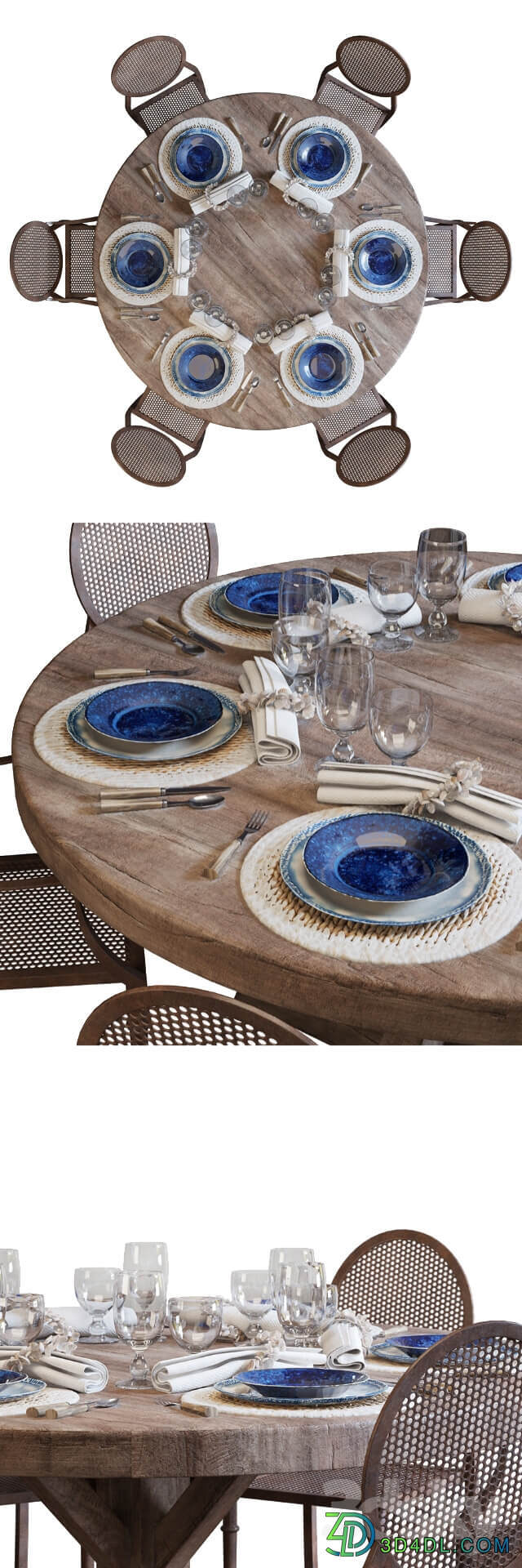 Table Chair Flamant dining set 001