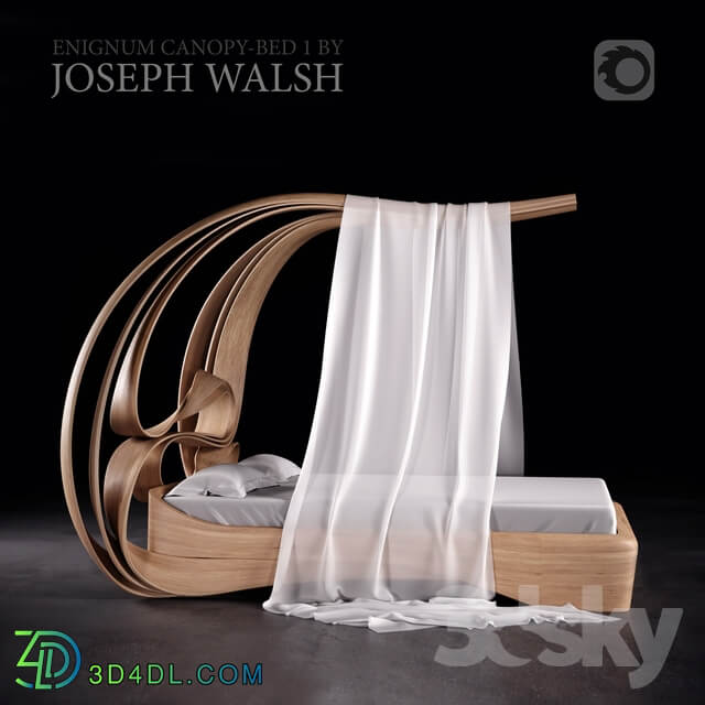 Bed Enignum canopy bed 1 by Joseph Walsh