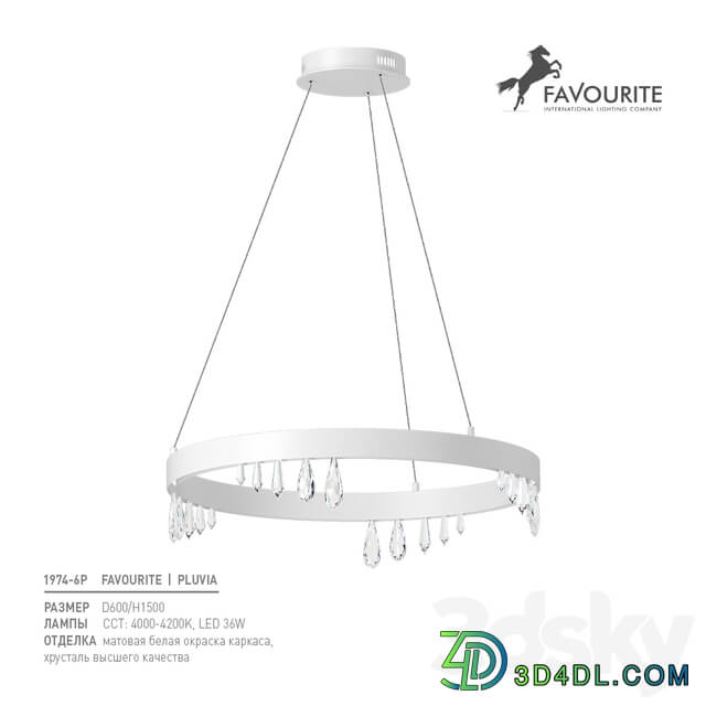 Favorite 1974 6P Pendant light 3D Models