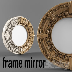 round frame mirror 