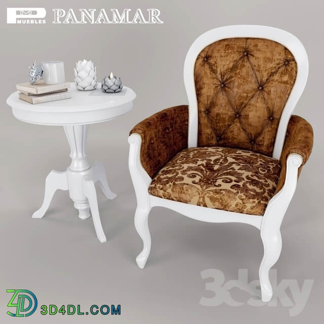 Armchair abd coffee table Panamar