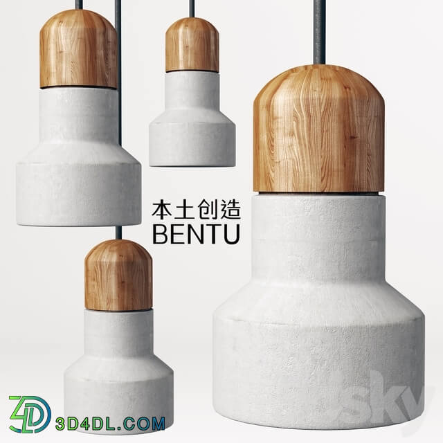 Bentu Design QIE BAMBOO Pendant light 3D Models