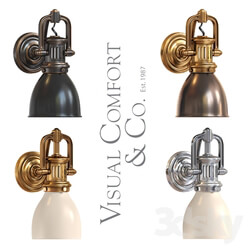 Visual Comfort Lamp SL 2975 Traditional Yoke Suspended Sconce 