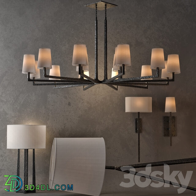 RH Wright Set Pendant light 3D Models