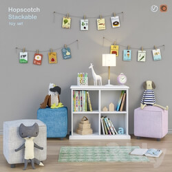 Miscellaneous Toys and wardrobe Hopscotch set 16 