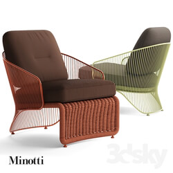 Minotti Colette Outdoor armchair 