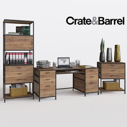 Other Crate Barrel Knox Executive Desk set 