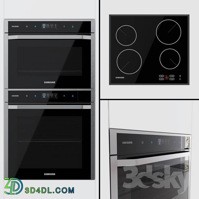 Samsung Chef Collection oven NV73J9770RS compact oven NQ50J9530BS and hob C61R1AAMST